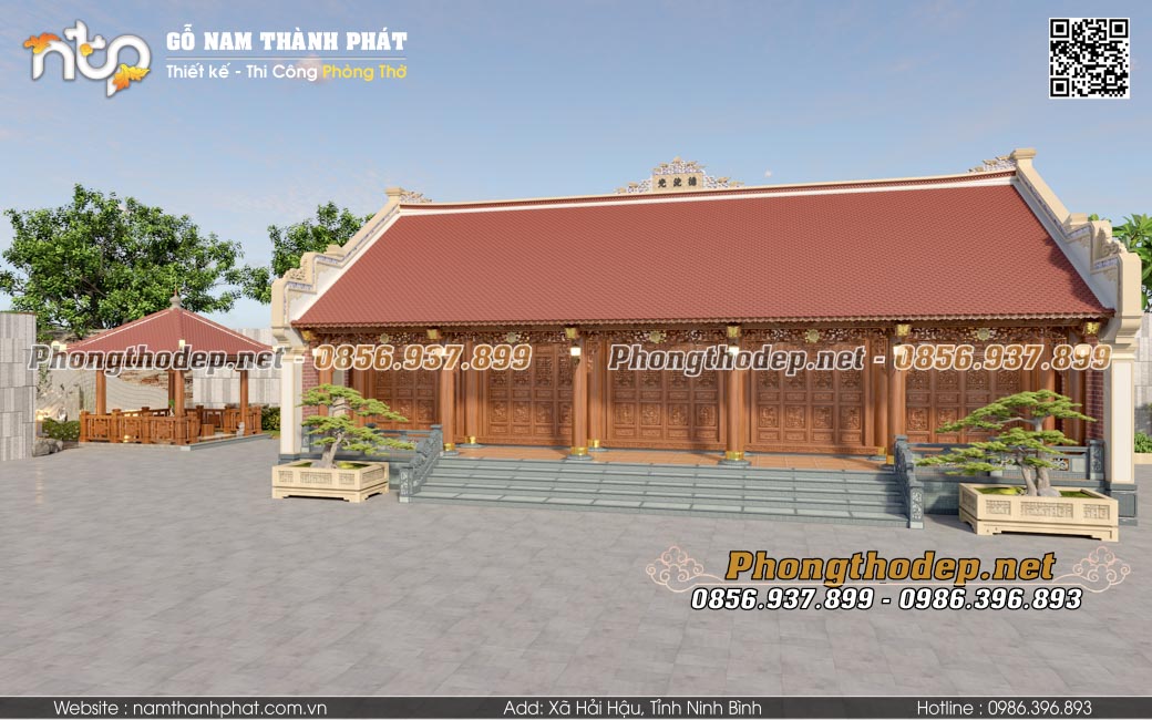 báo giá Thiết kế nhà gỗ 5 gian đẹp